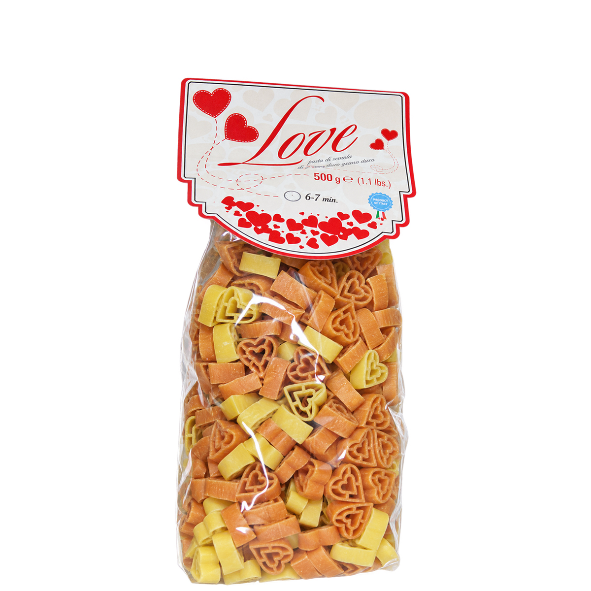 Love pasta - hjerteformet pasta 500 g
