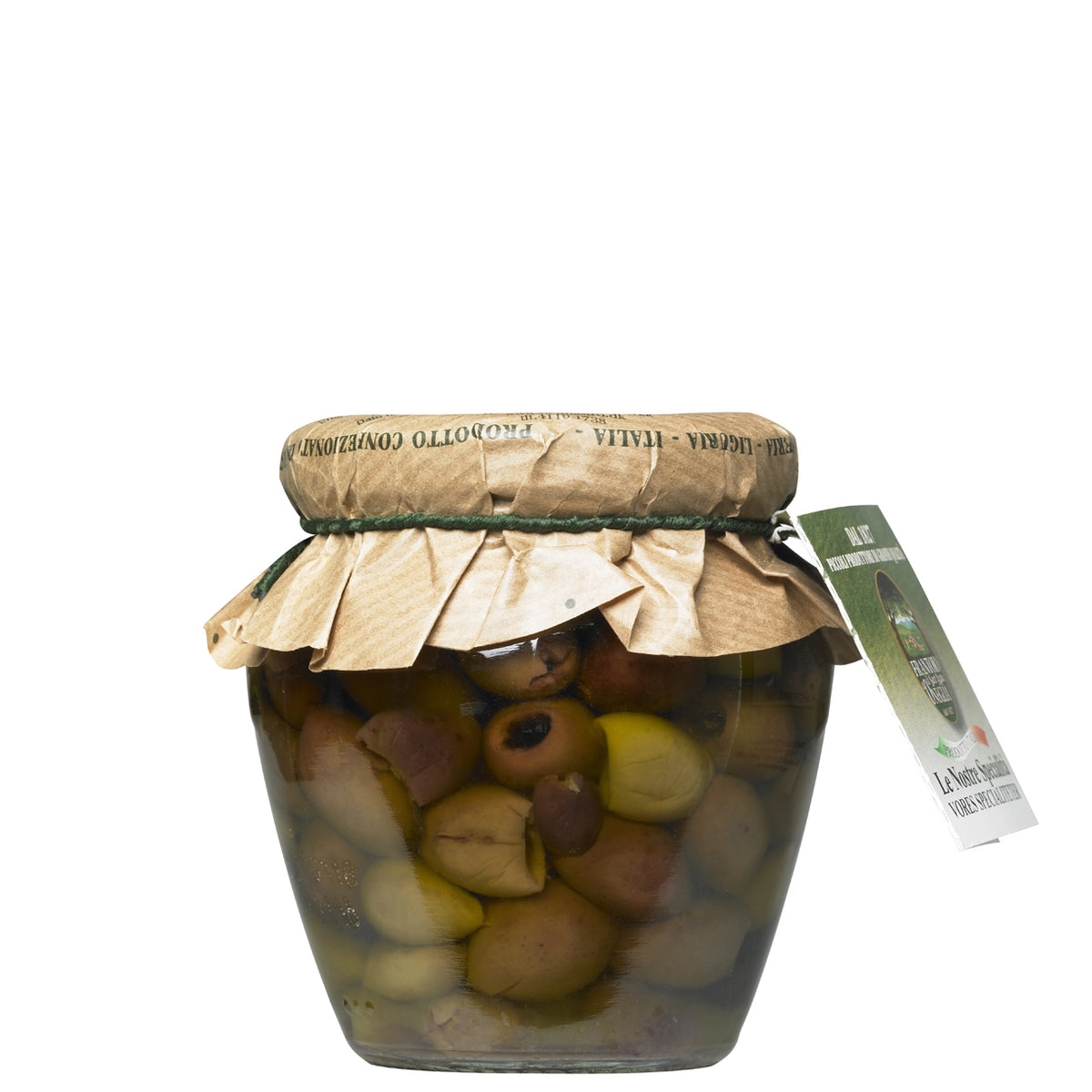 Taggiasca oliven i extra jomfru olivenolie u/sten 180g